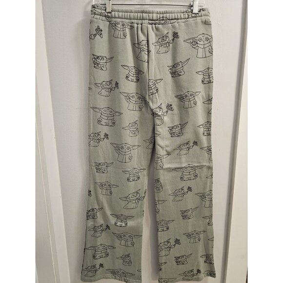 Star Wars Women Baby Yoda Fleece Olive Green Sweatpant W/Pockets Size Medium-NWT - Picture 7 of 14